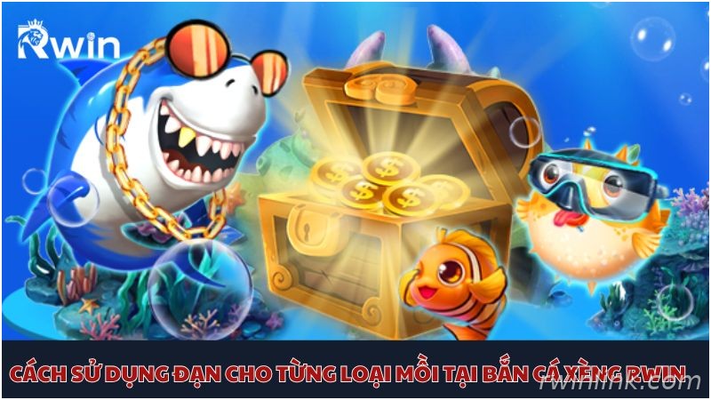 Sử dụng đạn trong bắn cá xèng Rwin